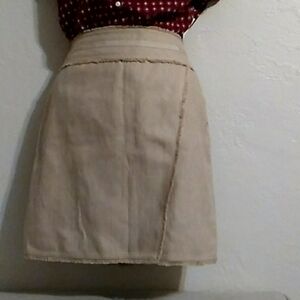 Ann Taylor Tweed A-Line Fringe Wrap Skirt. Size 0 (27")
